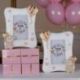 BOMBONIERA CORNICI PORTAFOTO CON ORSETTO E PALLONCINO PER BATTESIMO BIMBA