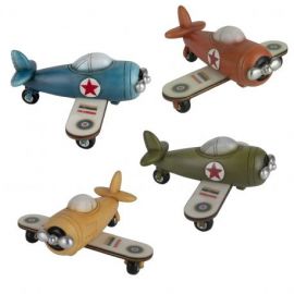 BOMBONIERA LAMPADA LED AEREO TRAFORATA PER COMUNIONE E CRESIMA