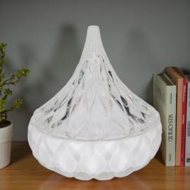 BOMBONIERA SCATOLA IN VETRO A FORMA DI PIRAMIDE PER MATRIMONIO E ANNIVERSARIO