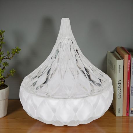 BOMBONIERA SCATOLA IN VETRO A FORMA DI PIRAMIDE PER MATRIMONIO E ANNIVERSARIO