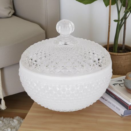 SCATOLA IN VETRO TONDA PER BOMBONIERE IDEE ORIGINALI PER NOZZE