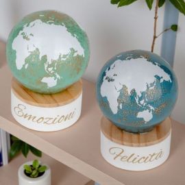 LAMPADA LED CON PLANISFERO BOMBONIERA ORIGINALE EMOZIONI E FELICITÀ