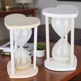 CLESSIDRA CON BASI A CUORE BOMBONIERA ORIGINALE PER MATRIMONI E ANNIVERSARI