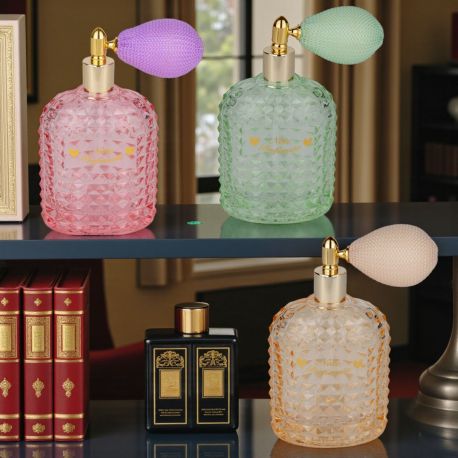 DIFFUSORE SPRAY ASSORTITO CON SCRITTA "NOTE PROFUMATE" PER BOMBONIERE UNICHE