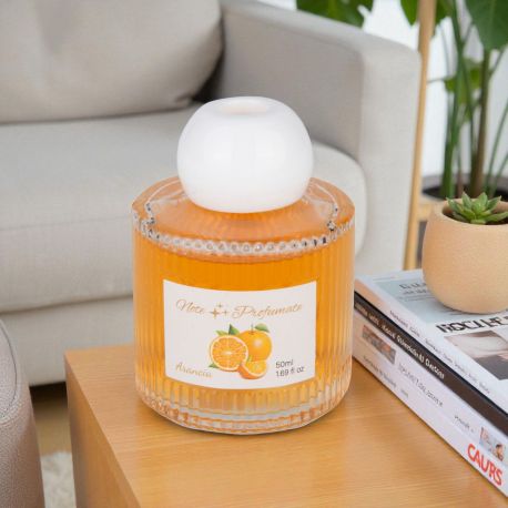 DIFFUSORE AMBIENTE ARANCIA 50 ML CON BACCHETTE IDEA REGALO BOMBONIERA