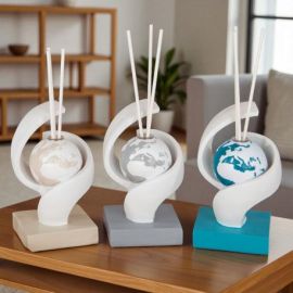 DIFFUSORE ESSENZA PLANISFERO BOMBONIERA TEMA VIAGGIO