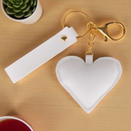 PORTACHIAVE A FORMA DI CUORE BIANCO BOMBONIERE 40 ANNI E COMPLEANNI ORIGINALI