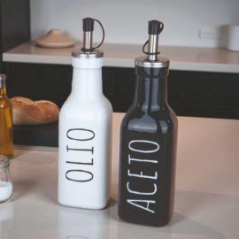SET OLIO E ACETO CON TAPPO DOSATORE BOMBONIERA ORIGINALE PER NOZZE