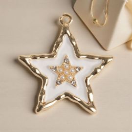 CIONDOLO A FORMA DI STELLA PER BOMBONIERE E SEGNAPOSTI UNICI