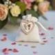 CIONDOLO A FORMA DI CUORE CON PERLINE PER BOMBONIERE UNICHE