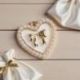 CIONDOLO A FORMA DI CUORE CON PERLINE PER BOMBONIERE UNICHE