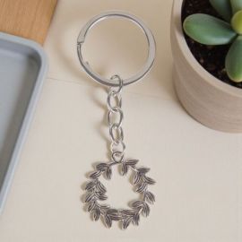 PORTACHIAVE CON CORONA D'ALLORO BOMBONIERA UNICA PER LAUREA