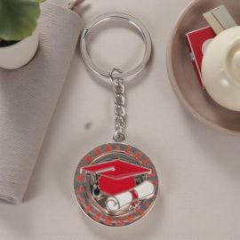 PORTACHIAVI CON SCRITTA LAUREA TOCCO E PERGAMENA BOMBONIERA ORIGINALE PER FESTA