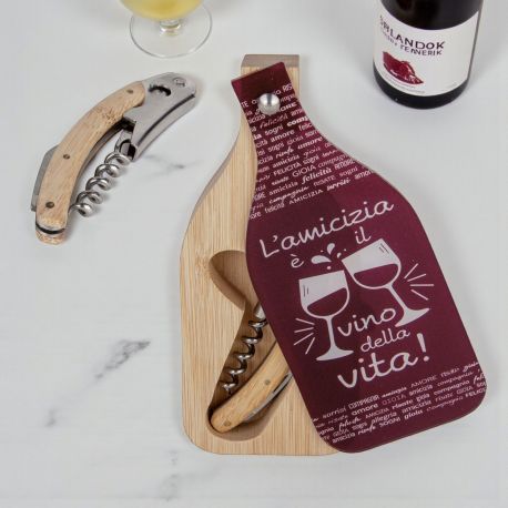 CAVATAPPI CON BOX A FORMA DI BOTTIGLIA PER MATRIMONI E ANNIVERSARI