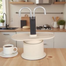 CAFFETTIERA PER DUE TAZZE BOMBONIERA ORIGINALE PER MATRIMONIO E ANNIVERSARIO