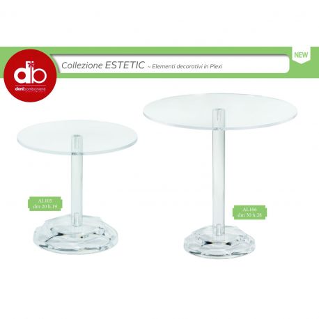 ELEMENTI DECORATIVI IN PLEXIGLASS PER SWEET TABLE E ESPOSIZIONE BOMBONIERE