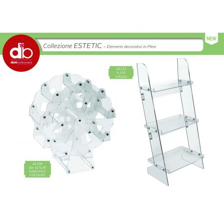 SUPPORTI DECORATIVI IN PLEXIGLASS PER SWEET TABLE E BOMBONIERE