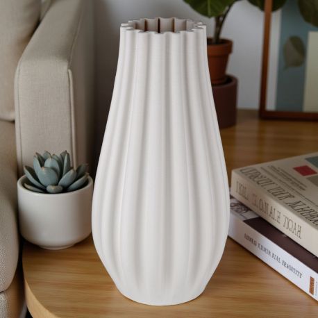 VASO MAXI PORTAPIANTE 3D RIGATO IDEALE PER BOMBONIERE ORIGINALI TESTIMONI