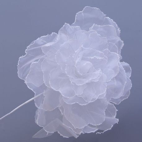 BOMBONIERA FAI DA TE: FIORE DECORATIVO ROSA AVORIO O BIANCATRASPARENTE