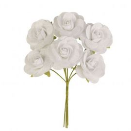 FIORI DECORATIVI A FORMA DI ROSA PER BOMBONIERE FAI DA TE UNICHE