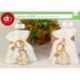 SACCHETTO PORTACONFETTI CON PORTACHIAVI CON SIMBOLI SANTA CRESIMA