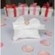 SACCHETTINO PORTACONFETTI BIANCO CON CUORICINO DORATO PER BOMBONIERE ELEGANTI