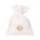 SACCHETTINO ELEGANTE BIANCO PER CONFETTI CON STRASS E SCRITTA LOVE