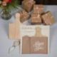 SET APERTITIVO CON TAGLIERE E COLTELLINO IN BOX TESSUTO PER MATRIMONIO