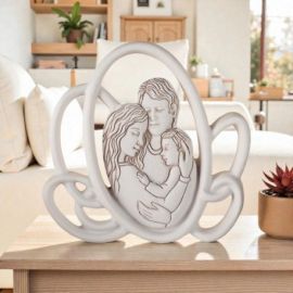 ICONA SACRA FAMIGLIA MODERNA PER BOMBONIERE BATTESIMO