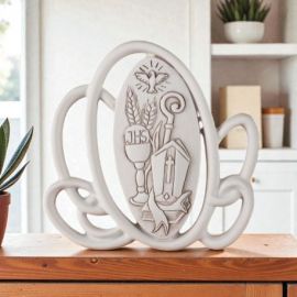 ICONA SACRA MODERNA PER BOMBONIERE DI COMUNIONE E CRESIMA