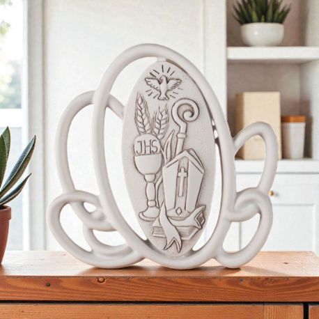 ICONA SACRA MODERNA PER BOMBONIERE DI COMUNIONE E CRESIMA