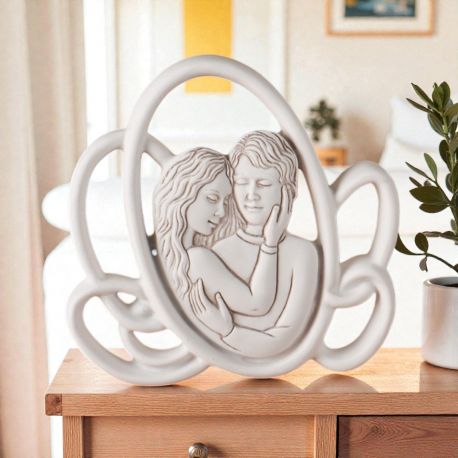 ICONA MODERNA CON COPPIA INNAMORATI PER BOMBONIERE MATRIMONIO