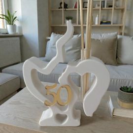 PROFUMATORE COPPIA INNAMORATI PER 50 ANNI DI NOZZE D'ORO