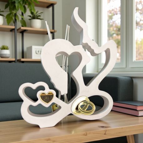 PROFUMATORE SAGOMA INNAMORATI CON SIMBOLO INFINITO E FEDI