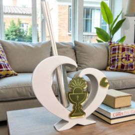 PROFUMATORE PER AMBIENTI A FORMA DI CUORE PER LA PRIMA COMUNIONE