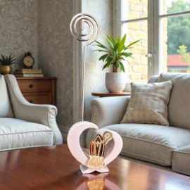 BOMBONIERA MEMOCLIP PORTAFOTO A FORMA DI CUORE PER SANTA CRESIMA