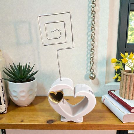 MEMOCLIP A FORMA DI CUORE: BOMBONIERA PER NOZZE E ANNIVERSARI