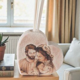 PROFUMATORE A CUORE SACRA FAMIGLIA PER BATTESIMO E COMUNIONE