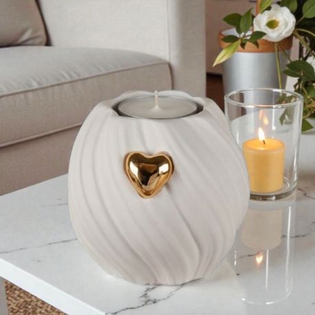 PORTA CANDELA CON DECORO PER BOMBONIERE DI MATRIMONIO E ANNIVERSARIO