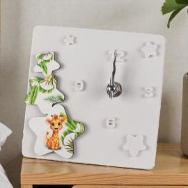 OROLOGIO CON GIRAFFA BOMBONIERA PER BATTESIMO E COMUNIONE
