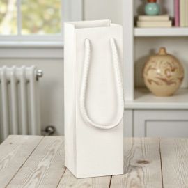 SHOPPER BIANCA CON MANICO IN CORDA PER CONFEZIONAMENTO BOMBONIERE