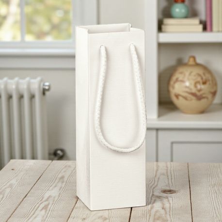 SHOPPER BIANCA CON MANICO IN CORDA PER CONFEZIONAMENTO BOMBONIERE