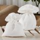 SACCHETTINO PER CONFETTI BIANCO ELEGANTE PER BOMBONIERE FAI DA TE