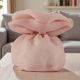 SACCHETTINO ELEGANTE ROSA PESCO CON TIRANTI PER BOMBONIERE RAFFINATE