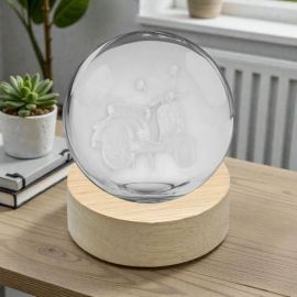 LAMPADA LED A SPERA CON VESPA: BOMBONIERA ORIGINALE PER EVENTI