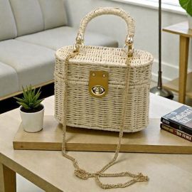 BORSA CON TRACOLLA E CATENINA ORO: BOMBONIERA ORIGINALE PER DONNA