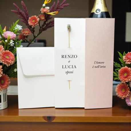 INVITO CON FIORE SECCO: PARTECIPAZIONI ORIGINALI PER IL TUO MATRIMONIO