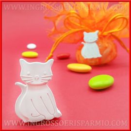 GESSI PROFUMATI GATTINO STILIZZATO BOMBONIERE TEMA ANIMALI IDEE COMPLEANNO PREZZI BASSI 2018 BOMBONIERE