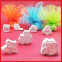 Kit 12 Gessetti Profumati A Forma Di Gufetto – Muschio Bianco – 3,5 Cm – Originali Bomboniere Per Laurea E Compleanno - 2
