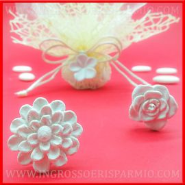 FIORI DI GESSO PROFUMATI PER BOMBONIERE SEGNAPOSTO CONFETTATA COMPLEANNO NASCITA INGROSSO 2018 DECORAZIONE